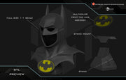 The Batman 1989 cowl - 1:1 scale display piece