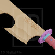 Flamboyant Hunter of Demons Katana 3D Model