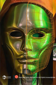 Latverian witch mask and neck armor parts