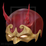 Devil Lawyer Flames Mask - MR Game 3D Model
