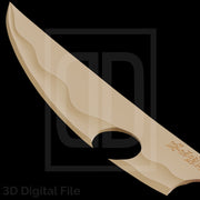 Flamboyant Hunter of Demons Katana 3D Model