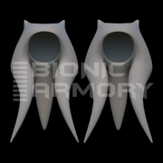 Alien Head Tails & Armor Set 3D Model