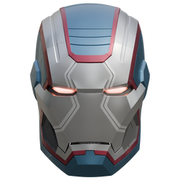 Motorized Iron Patriot MK1 Helmet 3D Model