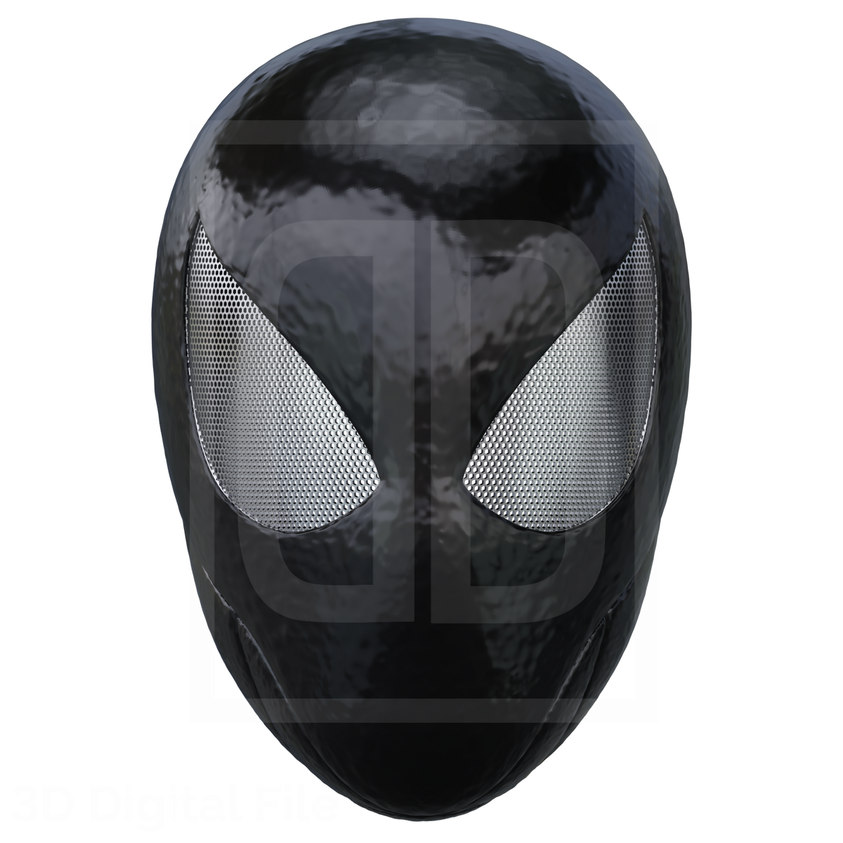 Webslinger Black Mask - SM2 PS5 3D Model – Wireframe