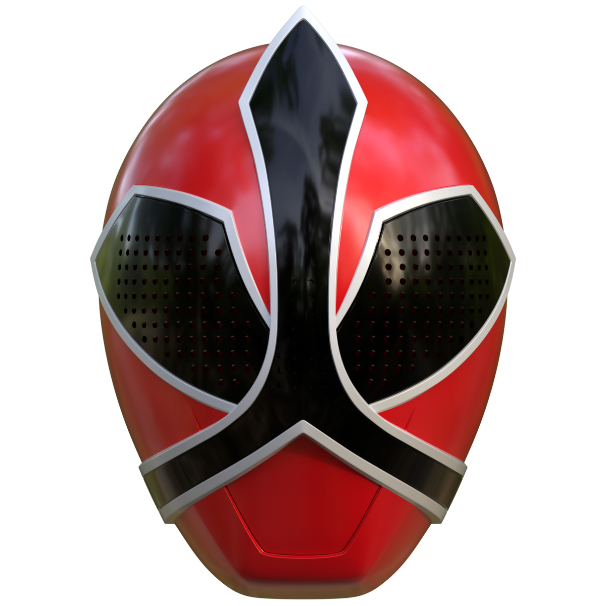 Red Samurai Power Ranger [3D Print Model] – Wireframe