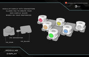 Green Lantern light up rings with floating stand
