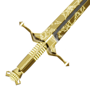 Golden God Sword 3D Model