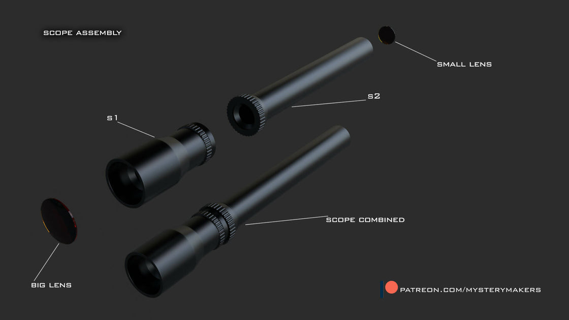 Space rifle – Wireframe