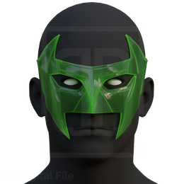Kyle Renner Green Lantern Mask - 3D Model