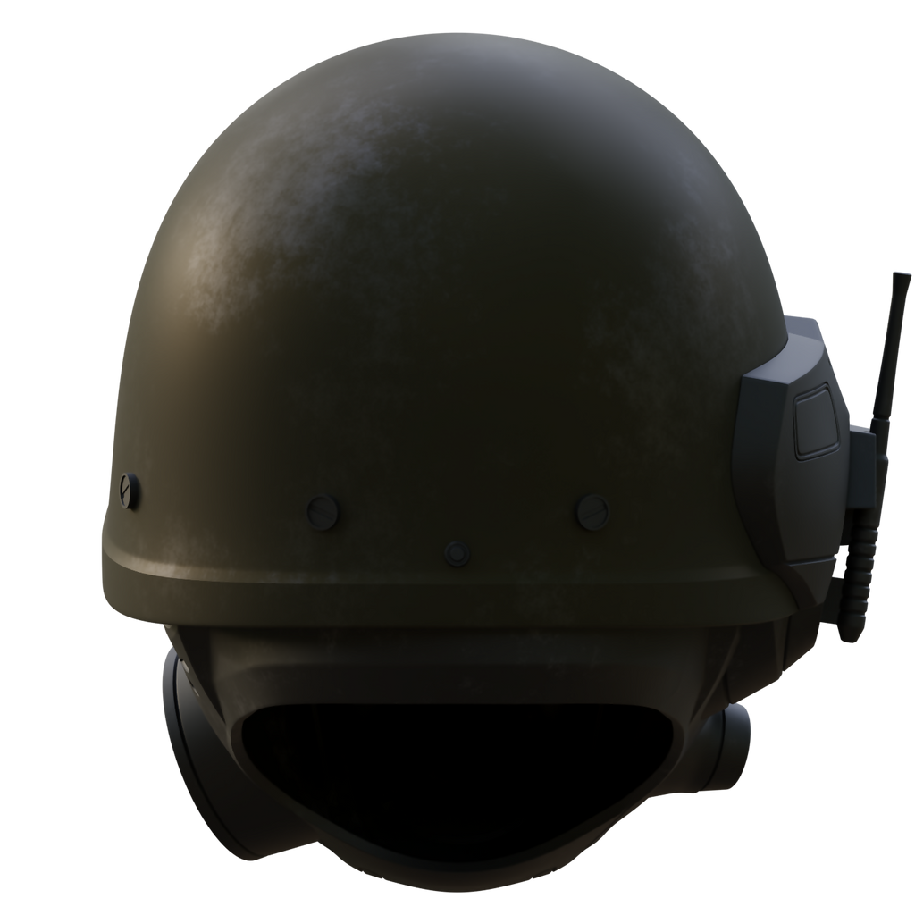 Fallout NCR Ranger Helmet [3D Print Model] – Wireframe