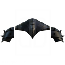 Buffed Bat Neck and Shoulders 3D Model