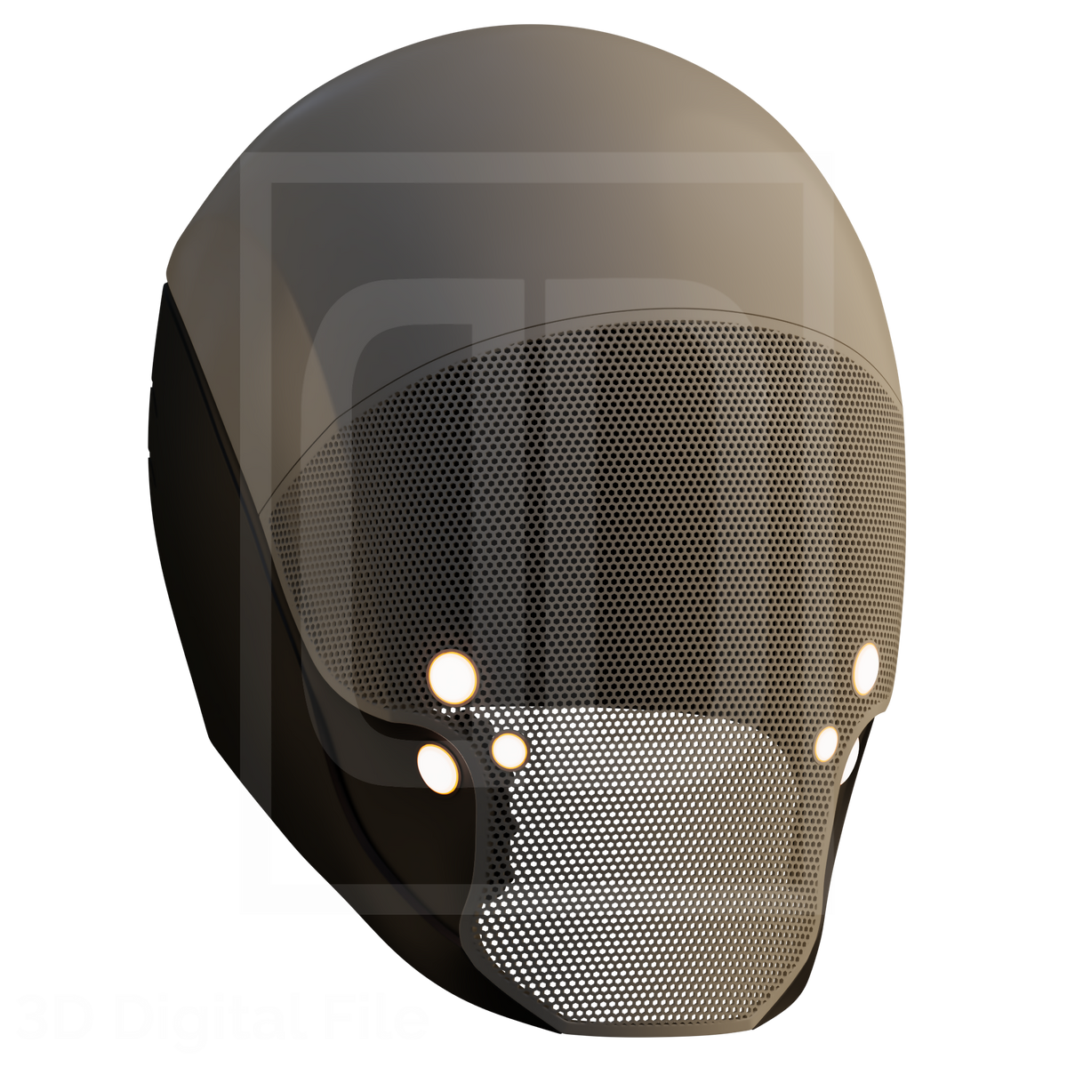 Phasing Specter Mask 3D Model – Wireframe