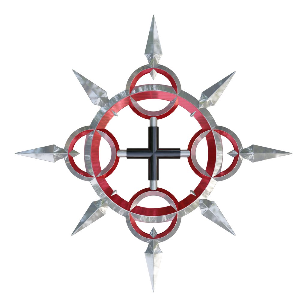 Axel's Eternal Flames Chakrams 3D File – Wireframe