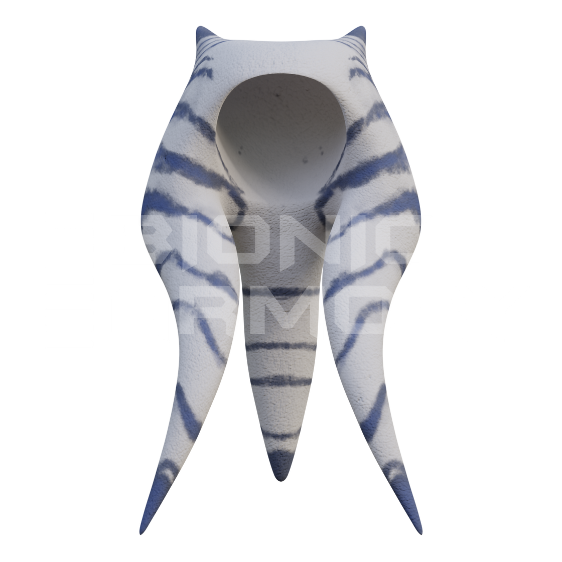 Alien Head Tails & Armor Set 3D Model – Wireframe