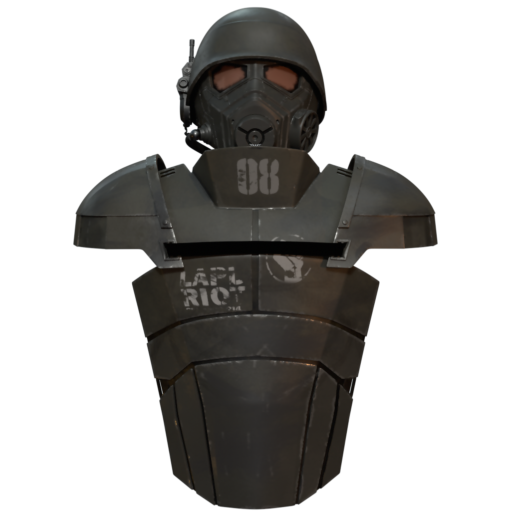 NCR Ranger armor Fallout – Wireframe