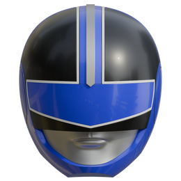 Time Force Blue Ranger Helmet 3D Model