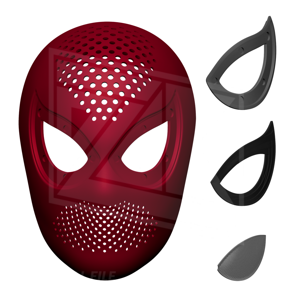 NWH Faceshell 3D Model – Wireframe