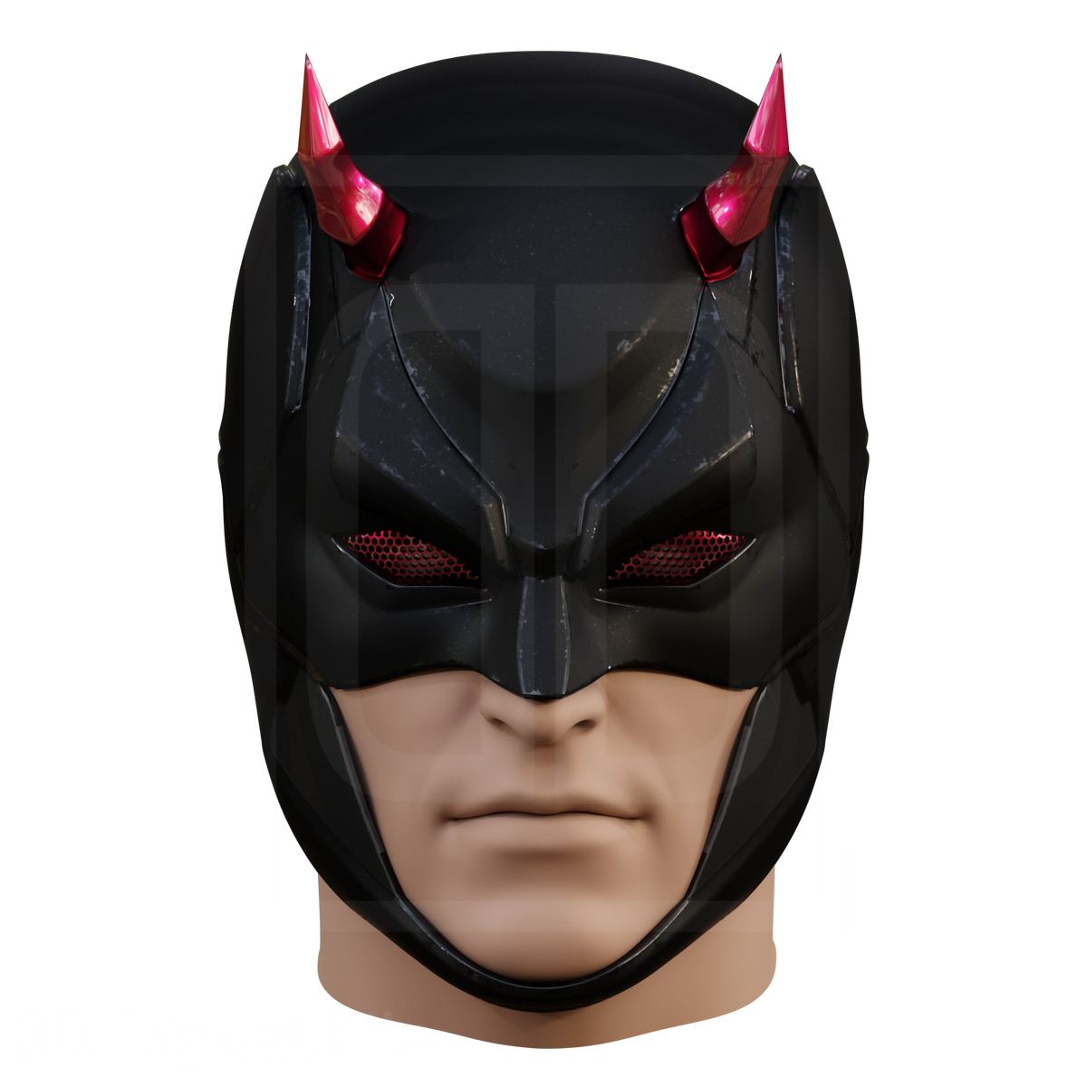 Devil Lawyer Shadow Mask 3D Model – Wireframe