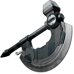 Space Axe with wall stand