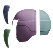 Titanium Ranger Helmet 3D Model