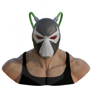 Bane body display for 1:1 scale helmet and mini display piece