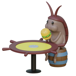 Spongebob Cockroach Eating 3D File