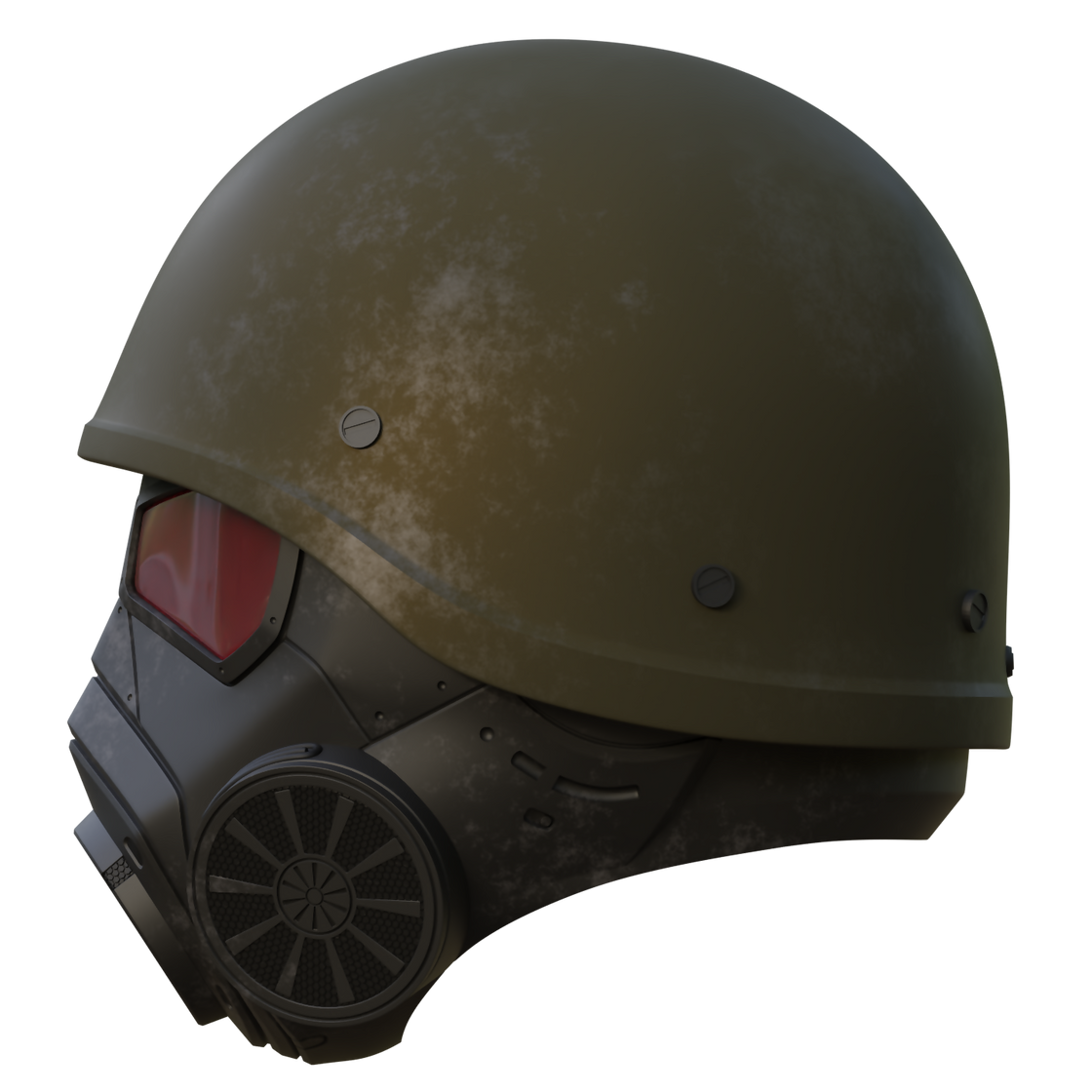 Fallout NCR Ranger Helmet [3D Print Model] – Wireframe