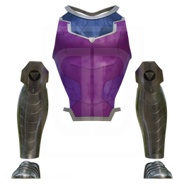 Thieve Card MagicianArmor and Boots 3D Model