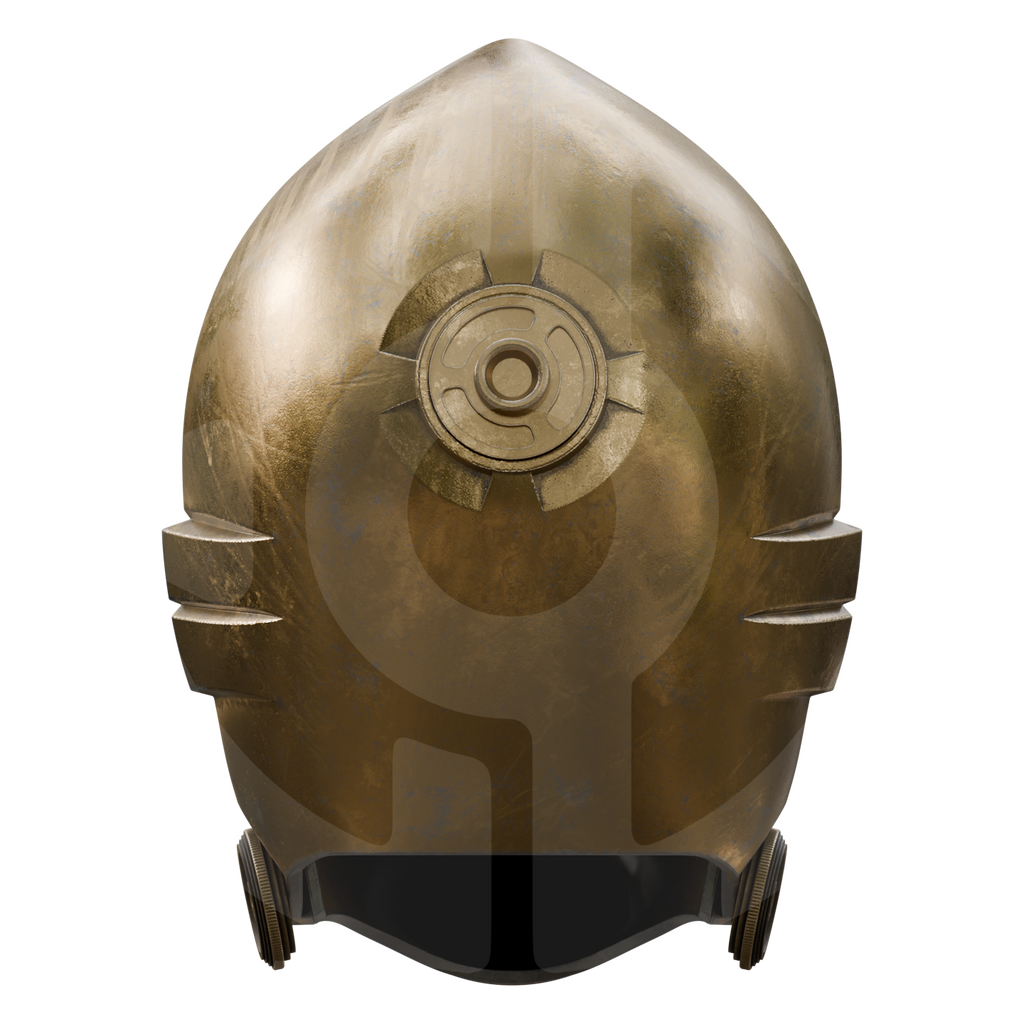 Space Gold Butler Helmet File – Wireframe