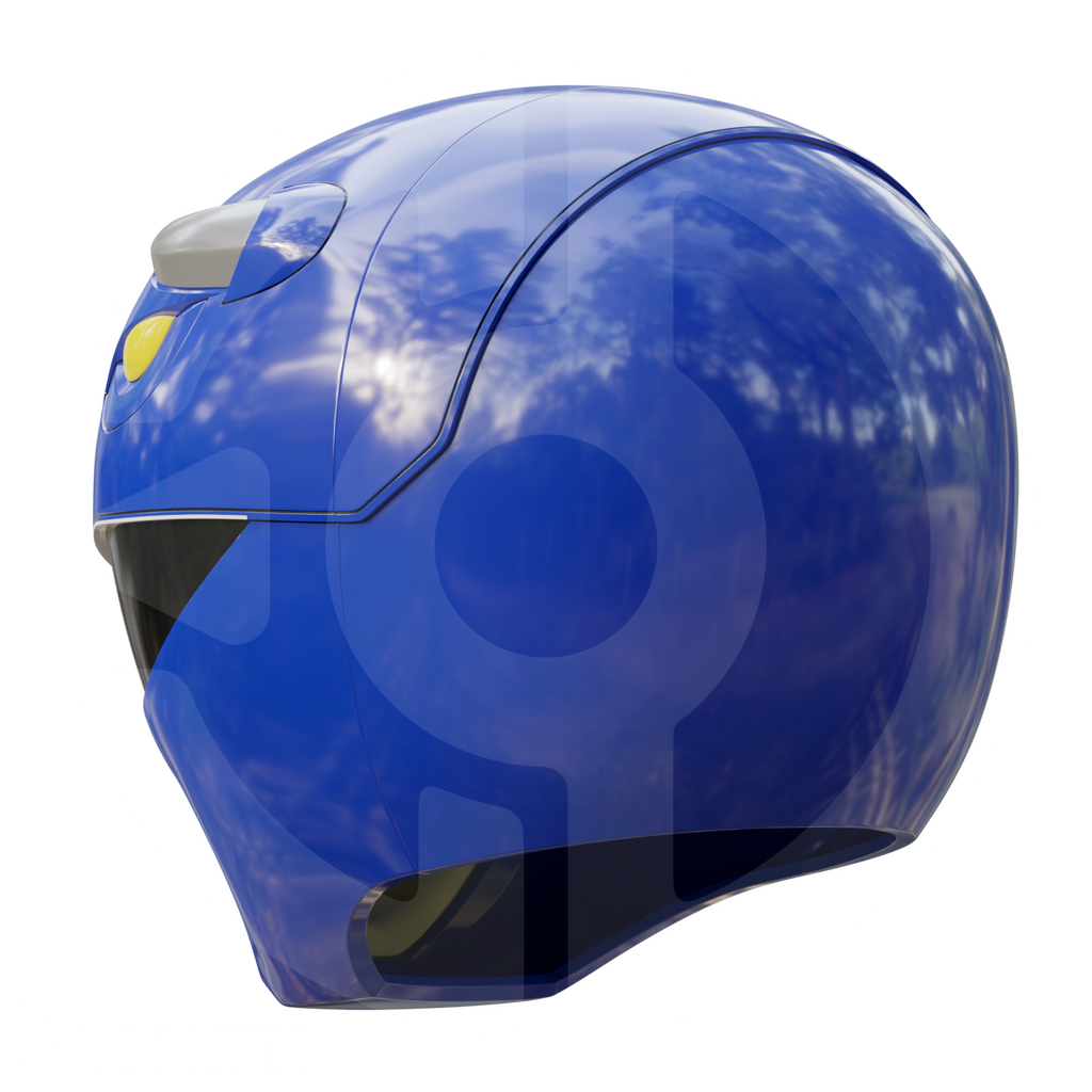 MMPR Blue Ranger Helmet File – Wireframe