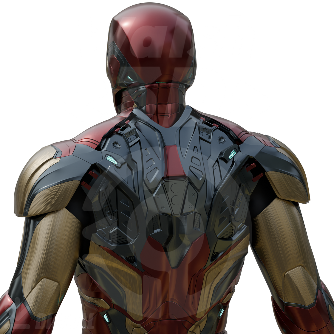 Walsh3D/Vek3D Ironman Mark 85 Full Suit 3D Printable Model – Wireframe