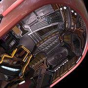 Iron man mk42/42 helmet 3d model with motorization