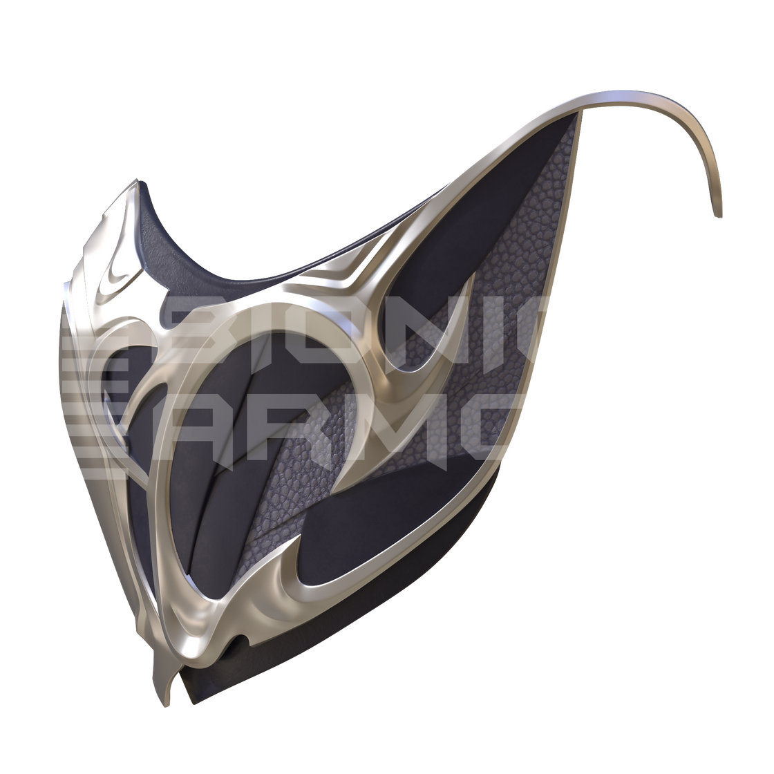 Ice Ninja Mask 3D Model – Wireframe