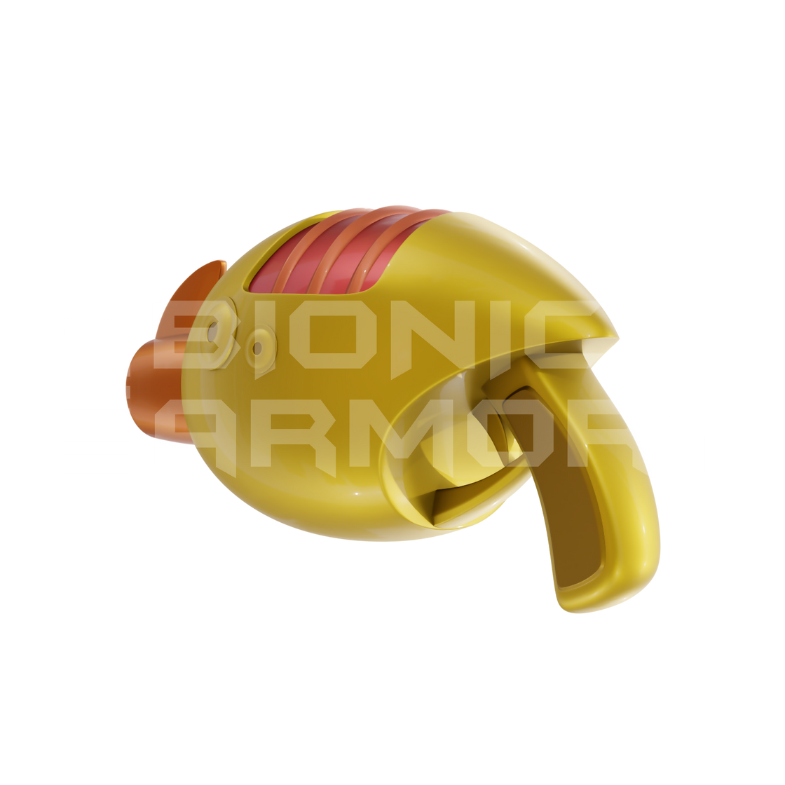 626 Alien Blaster 3D Model – Wireframe