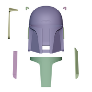 VEK3D Boba Fett Joe Johnston Concept Helmet File