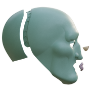 Handsome Squidward Helmet 3D Print Model
