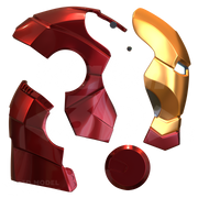Toy Brick Metal Hero V2 Helmet 3D Print Model