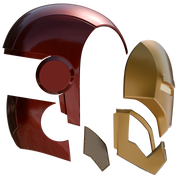 Walsh3D / Zaack3D Classic Iron Man Helmet 3D Print Model