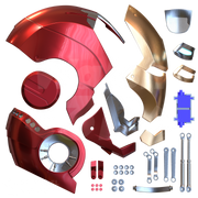 Motorized Mark 45B Helmet 3D Print Model