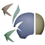 VEK3D White Dino Ranger PRDT Helmet File