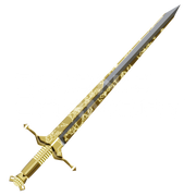 Golden God Sword 3D Model