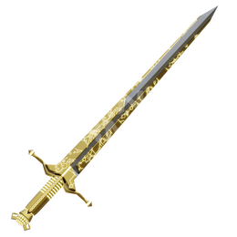 Golden God Sword 3D Model