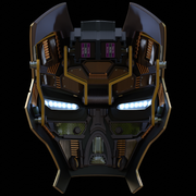 Iron man mk42/42 helmet 3d model with motorization