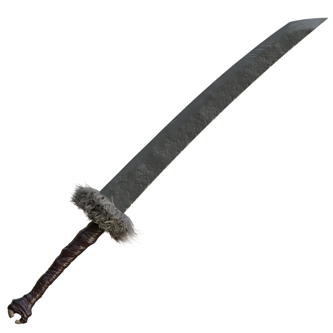 Maki's Split Soul Katana File Wireframe