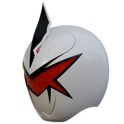 VEK3D White Dino Ranger PRDT Helmet File