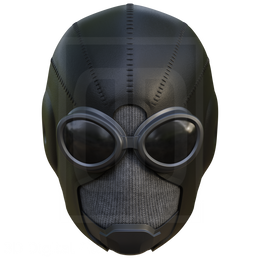 Spider-man Noir PS4 Mask - 3D Model