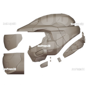 3D Printable Infinity Spartan Mark 6 Helmet STL File - JP3D