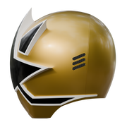 Gold Samurai Ranger Helmet 3D Model