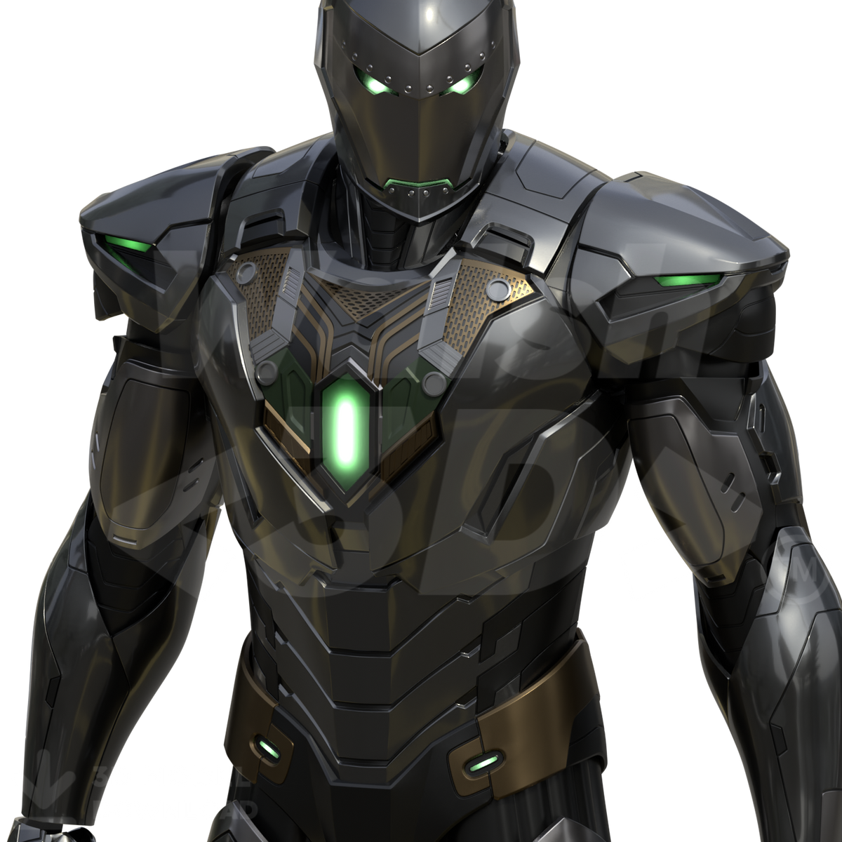 Infamous Ironman Doom Full Suit [3D Print Model] – Wireframe