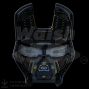 Motorized Mark 2 V4 Helmet 3D Print Model